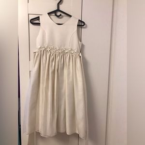 Soft white dress girls formal